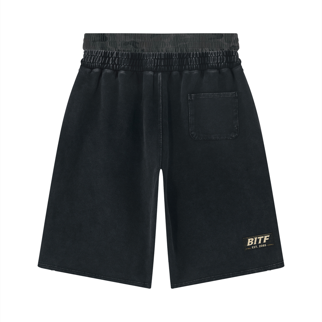 The Washed Wide-Leg Short