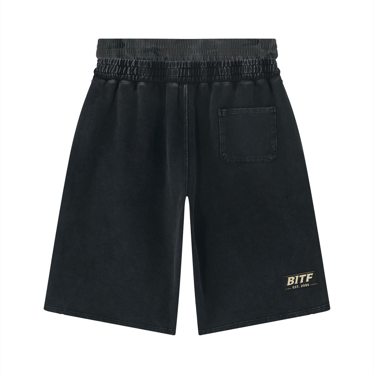 The Washed Wide-Leg Short