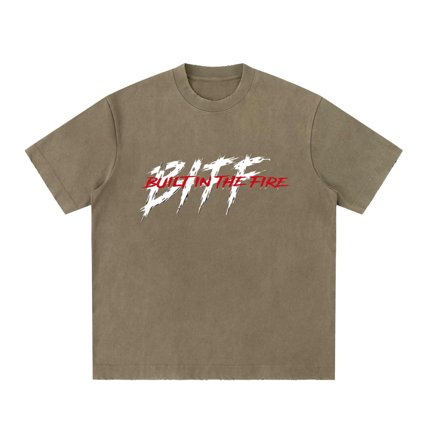 Heavyweight Vintage Washed Frayed T-Shirt by ODMPOD