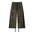 The Conviction Wide-Leg Sweatpants - Army Camo