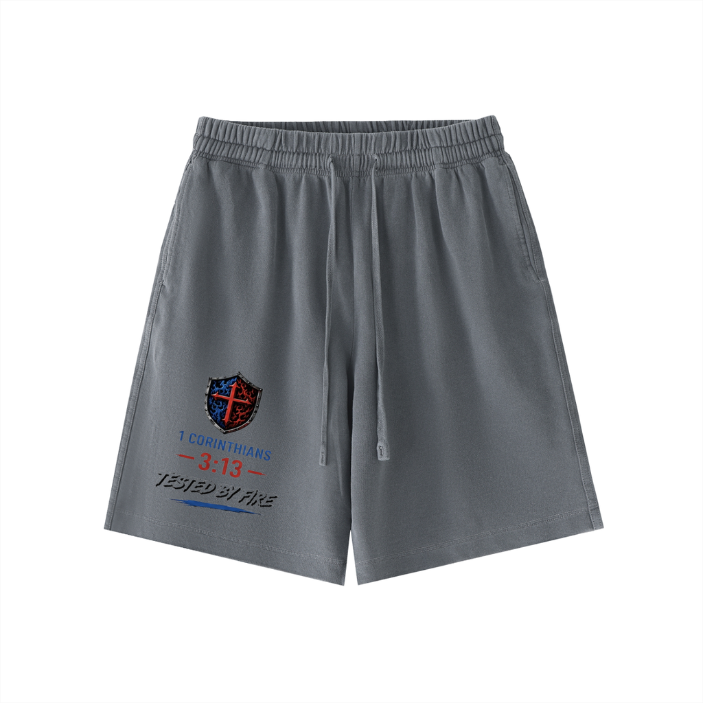 Vintage Wash Cotton Shorts by ODMPOD