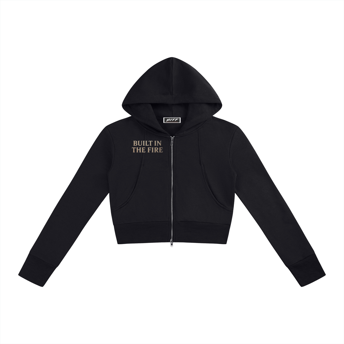 Women’s Slim Crop Full Zip Hoodie