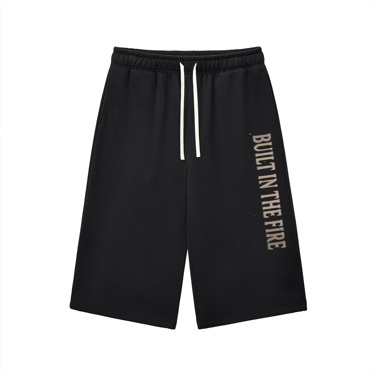 Relaxed Drawstring Three-quarter Sweatpants