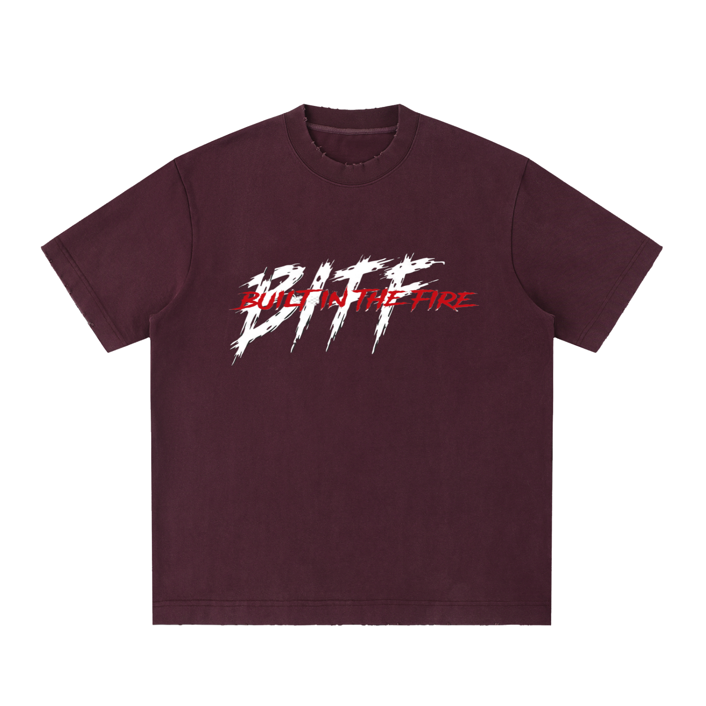Heavyweight Vintage Washed Frayed T-Shirt by ODMPOD