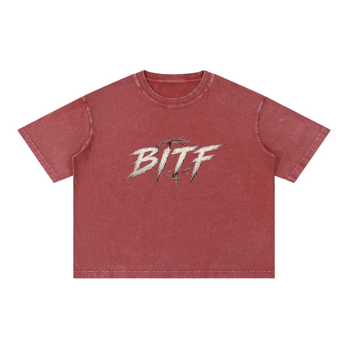 Mineral Wash Boxy Cotton T-Shirt