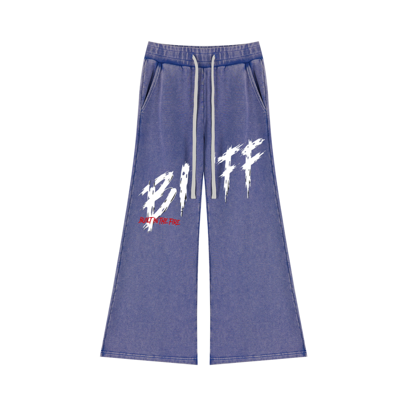Ember-Washed Wide-Leg Sweatpants