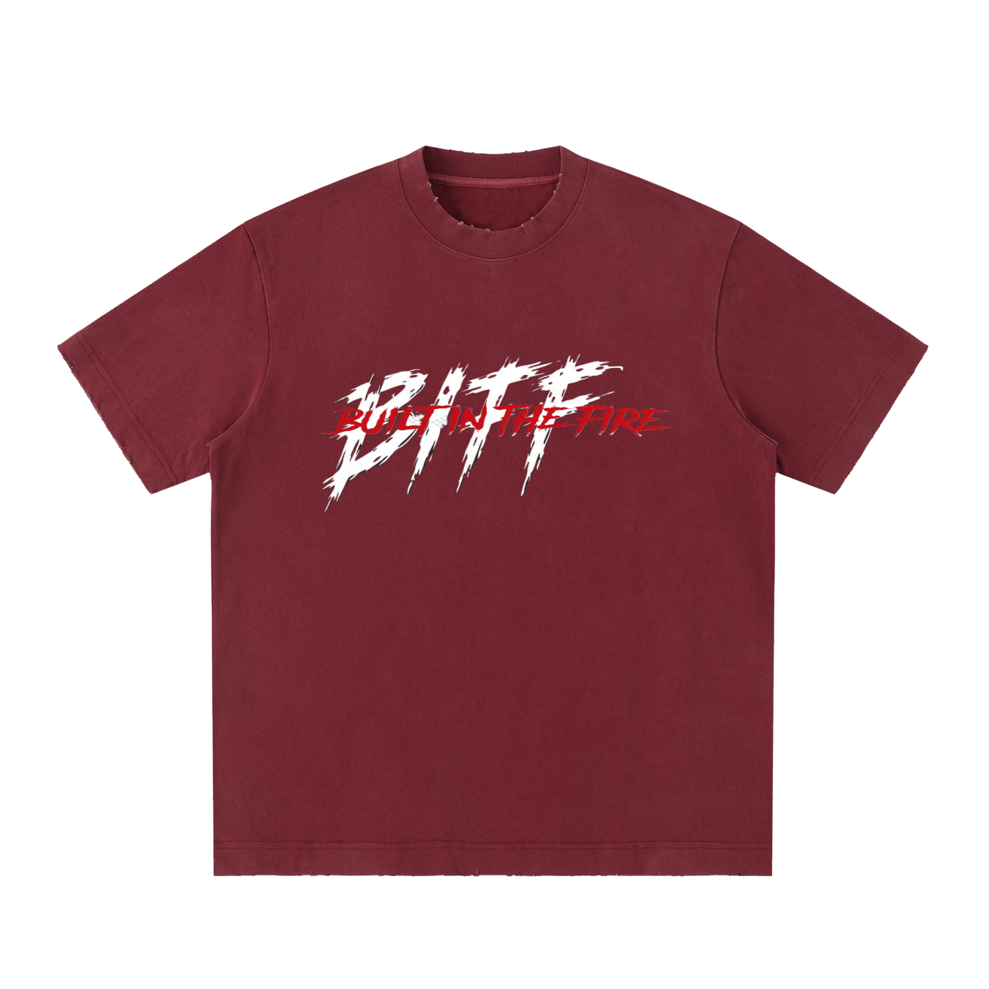 Heavyweight Vintage Washed Frayed T-Shirt by ODMPOD