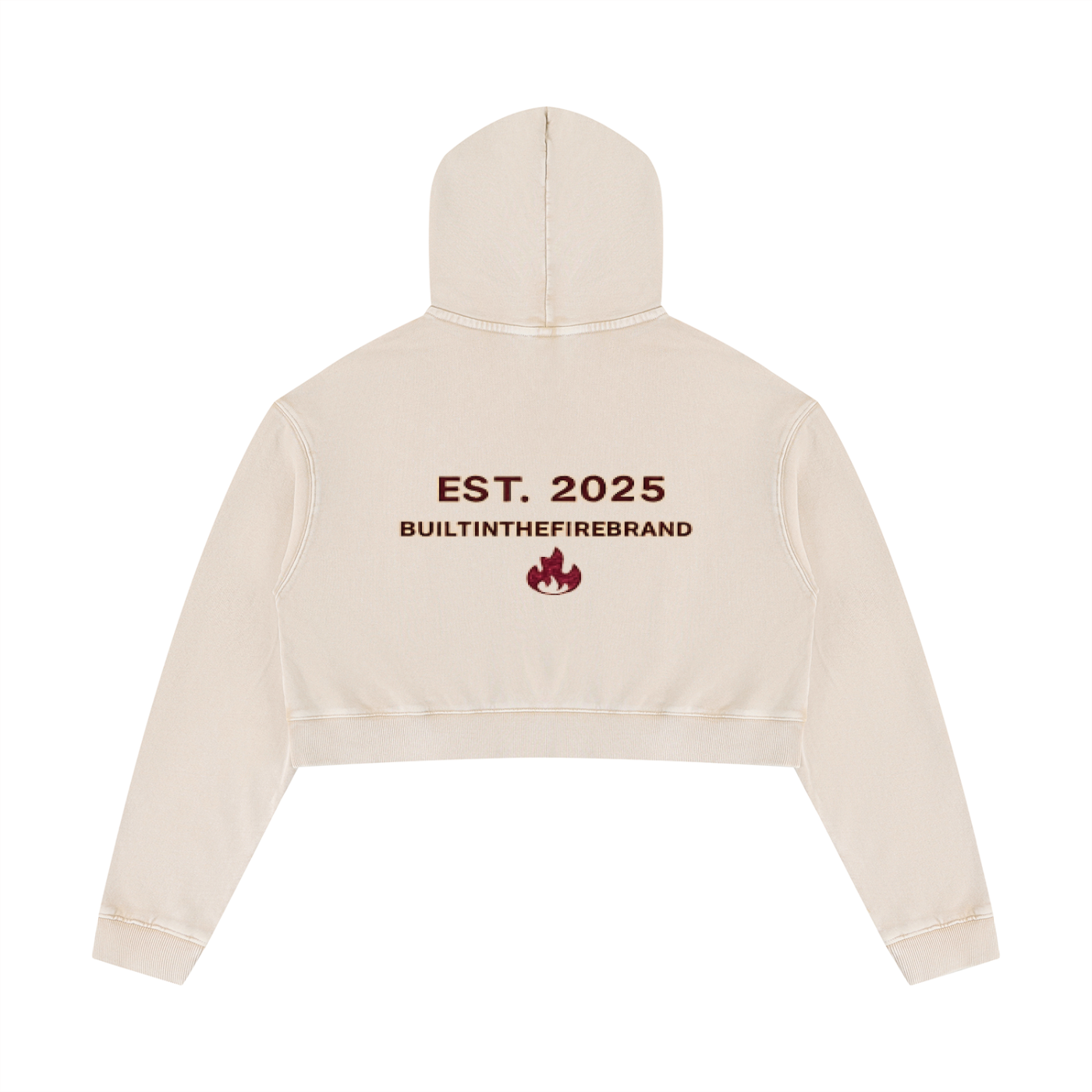 Forge-Washed Crop Hoodie
