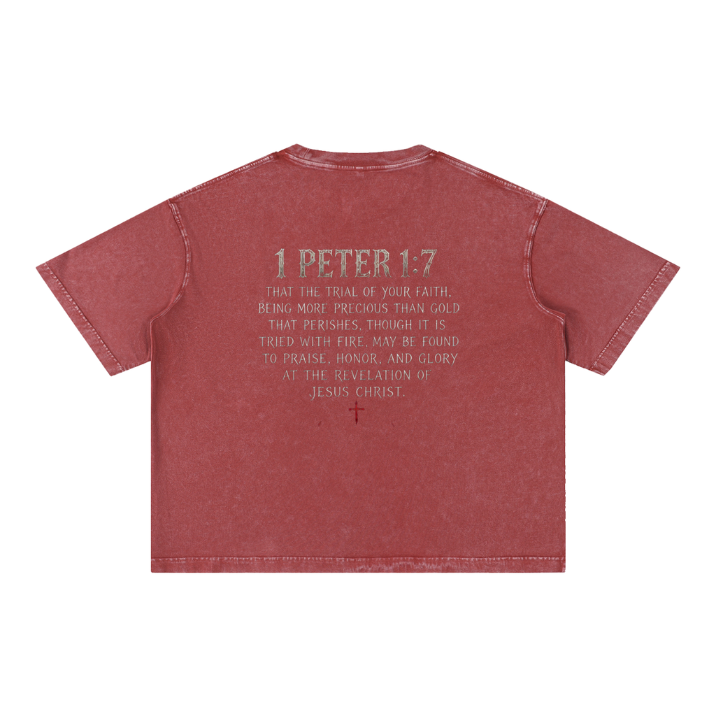 Mineral Wash Boxy Cotton T-Shirt