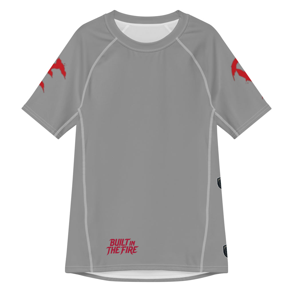 All-over print men’s rash guard by Builtinthefirebrand