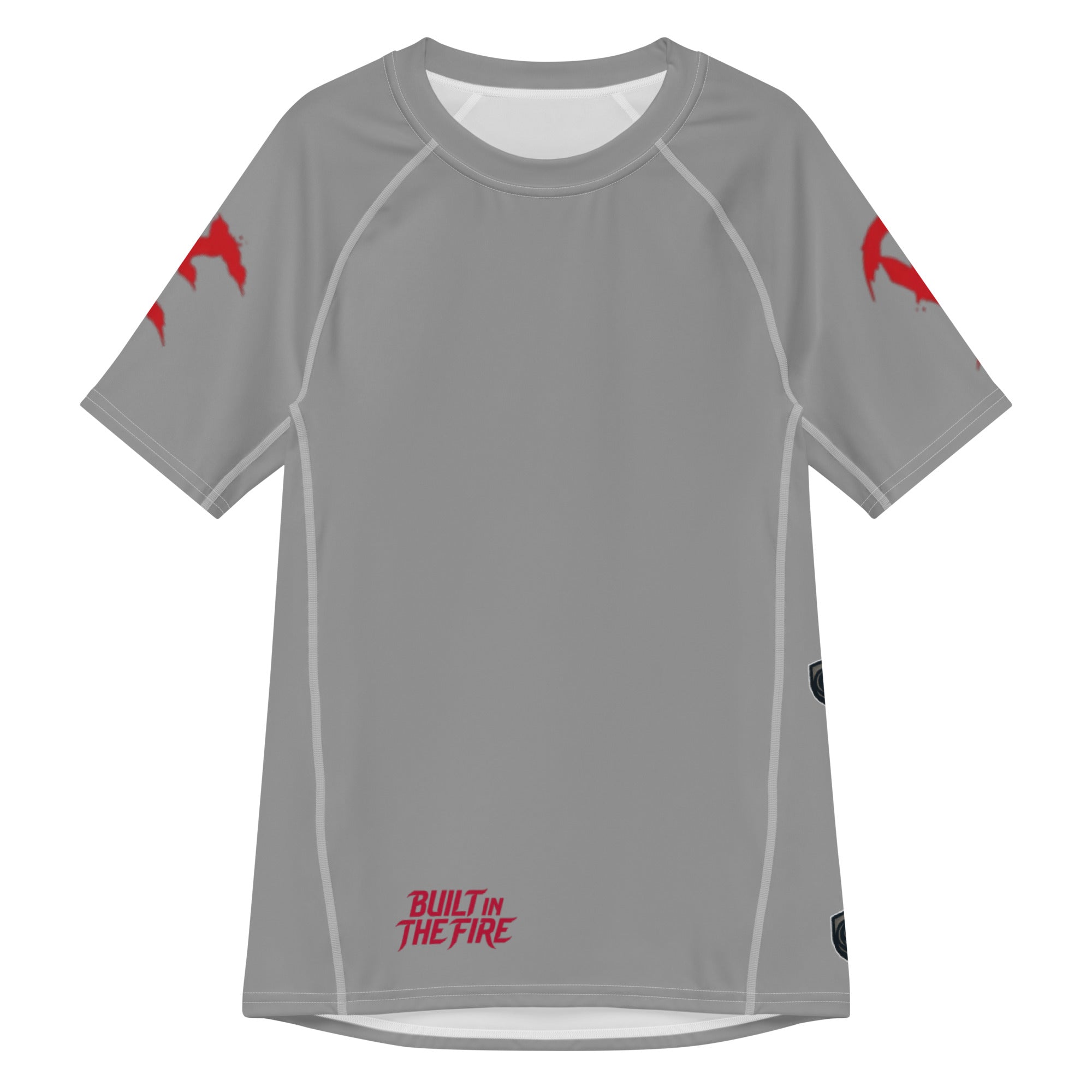 All-over print men’s rash guard by Builtinthefirebrand