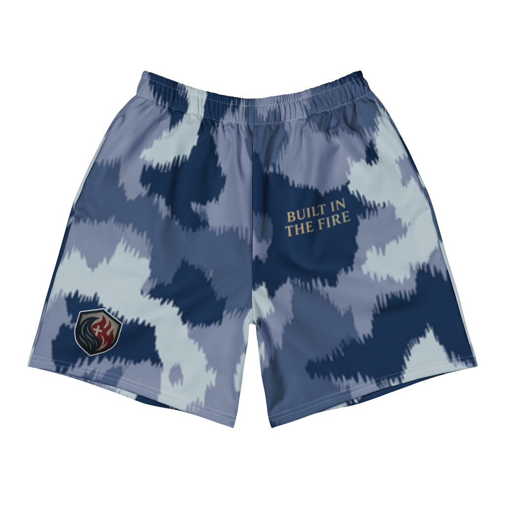 All-Over Print Unisex Athletic Long Shorts by Builtinthefirebrand