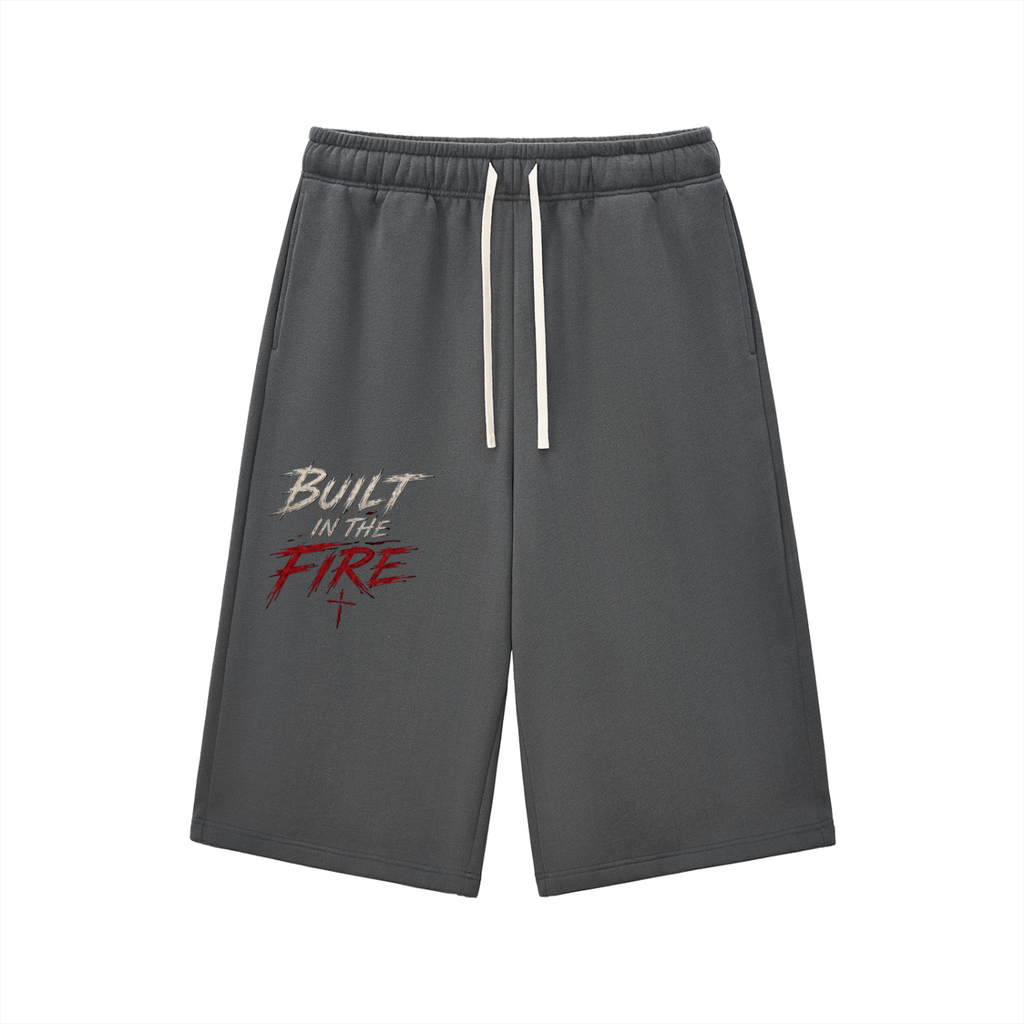 Relaxed Drawstring Three-quarter Sweatpants