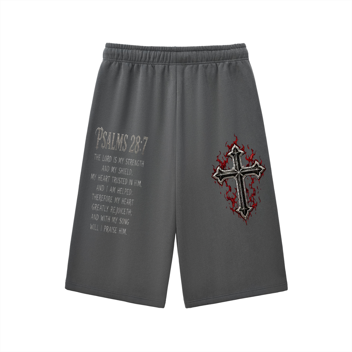 Relaxed Drawstring Three-quarter Sweatpants